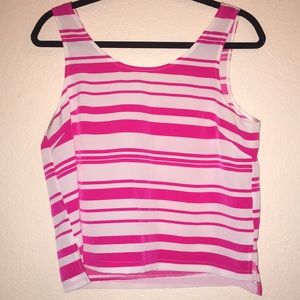 Pink & White Stripe Top